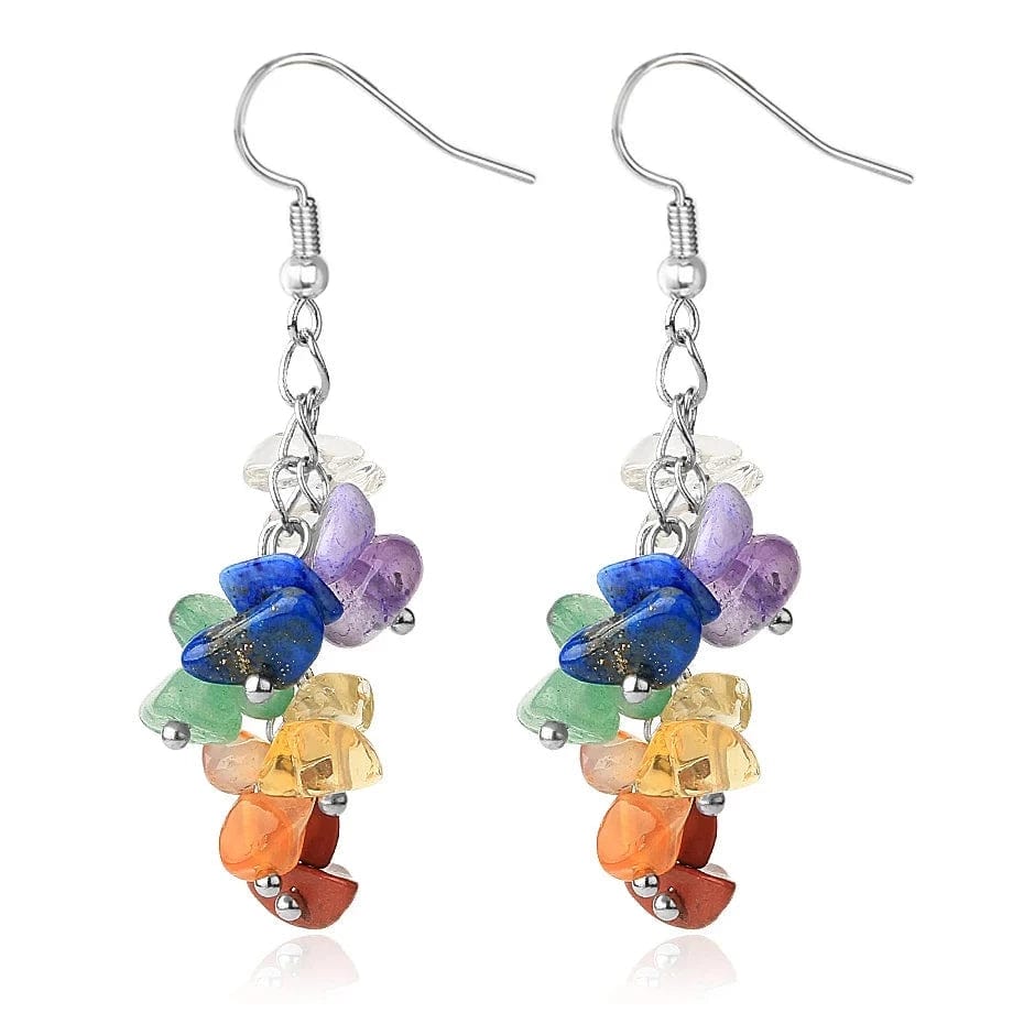 7 Chakra Earrings Drop Dangle