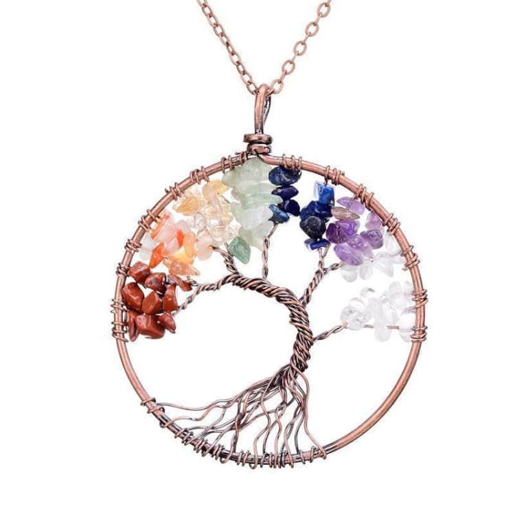7 Chakra Tree of Life Necklace