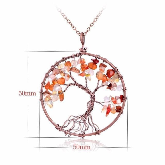 7 Chakra Tree of Life Necklace