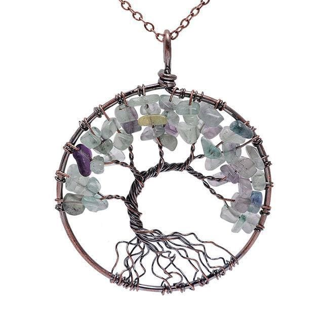 7 Chakra Tree of Life Necklace