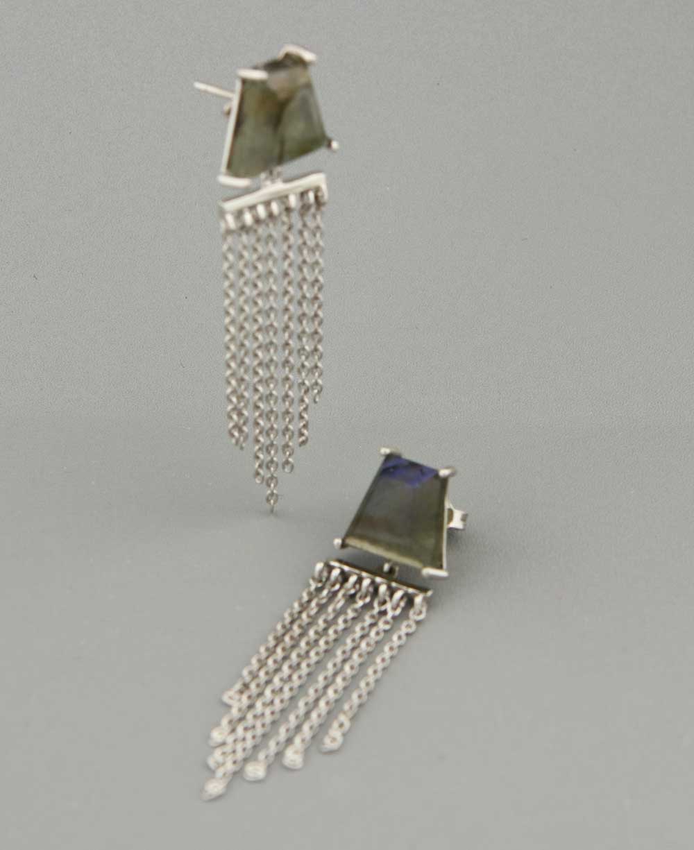 Gemstone Dangling Earrings