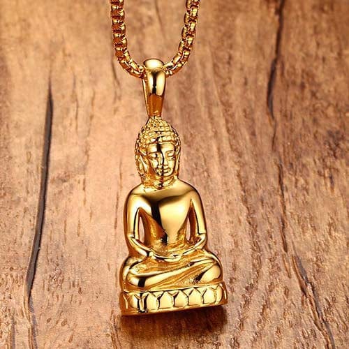 Gold Buddha Pendant