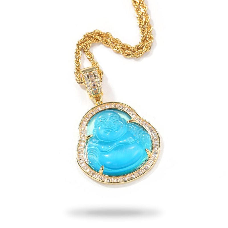Gold Laughing Buddha Pendant