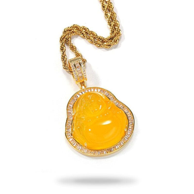 Gold Laughing Buddha Pendant