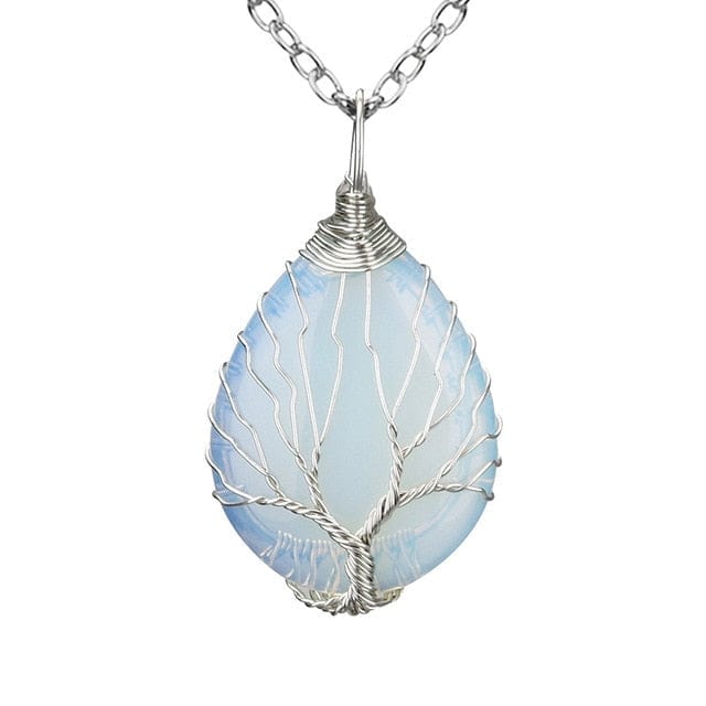 Light Blue Gemstone Necklace