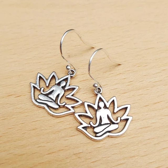 Lotus Silver Earrings
