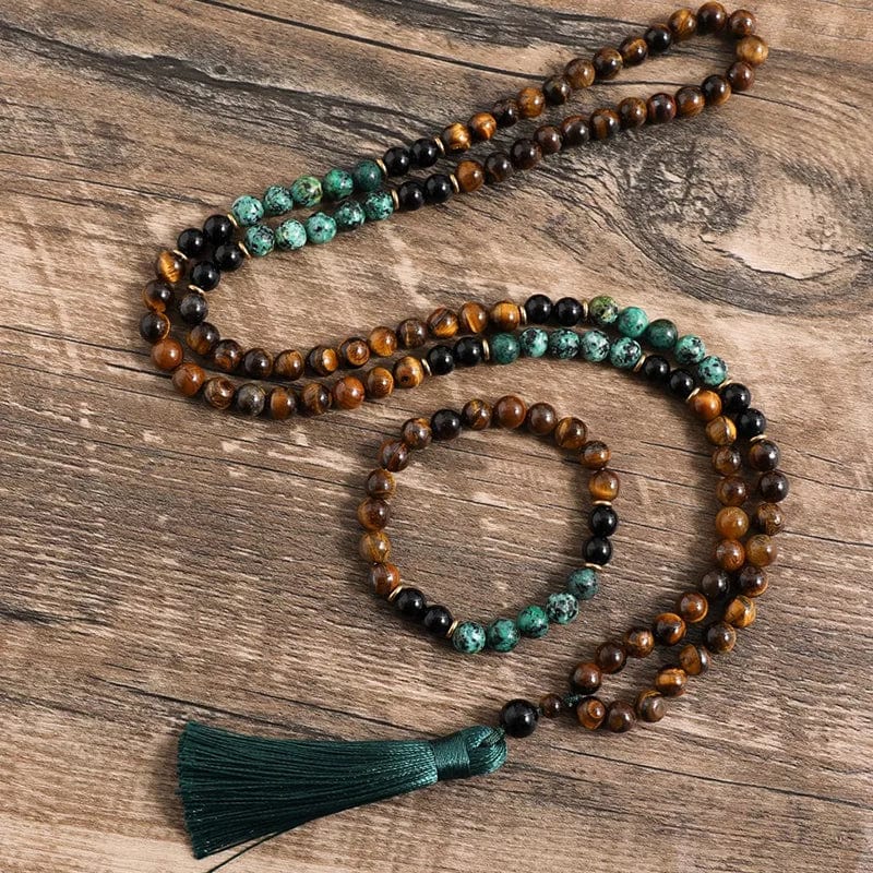 Mala Necklace Tiger Eye