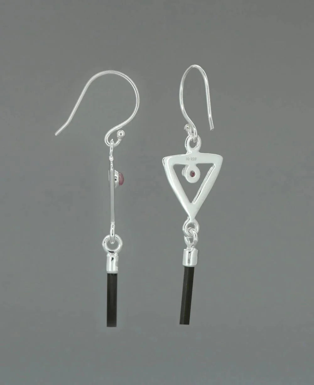 Multi-gemstones Dangle Earrings