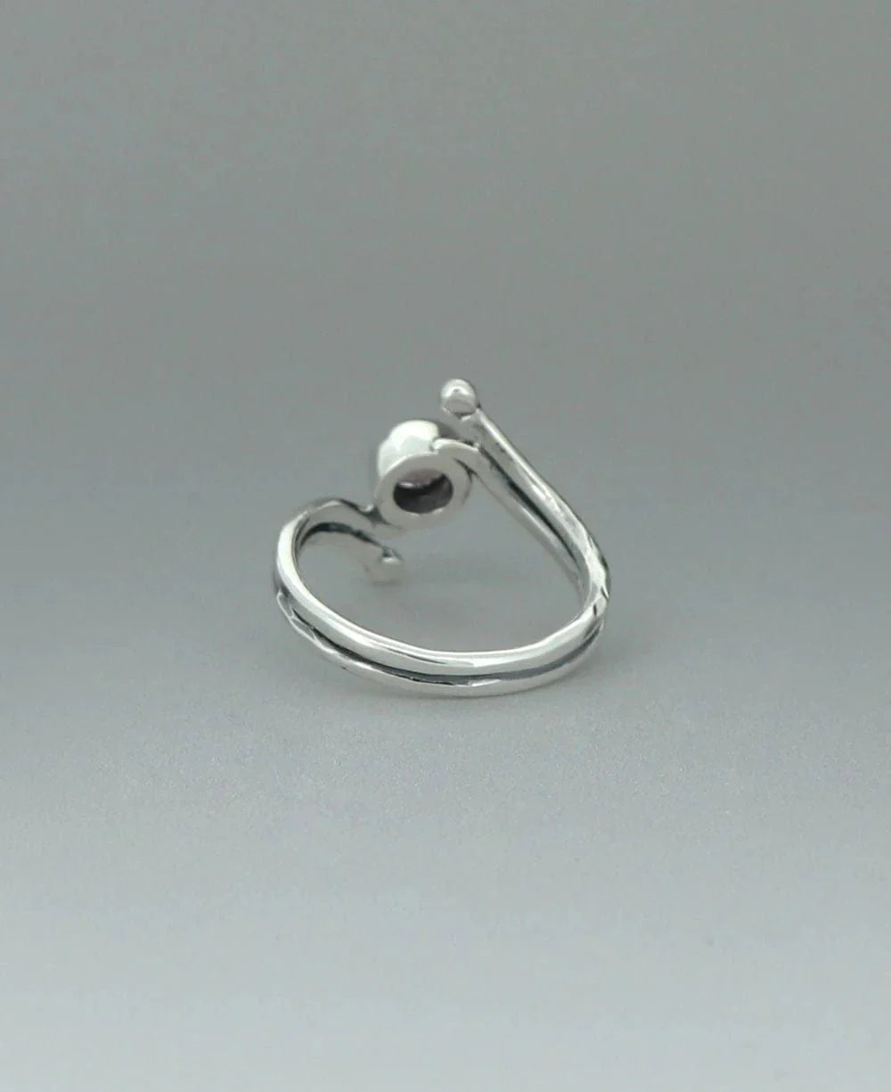 Pink Gemstone Rings Silver