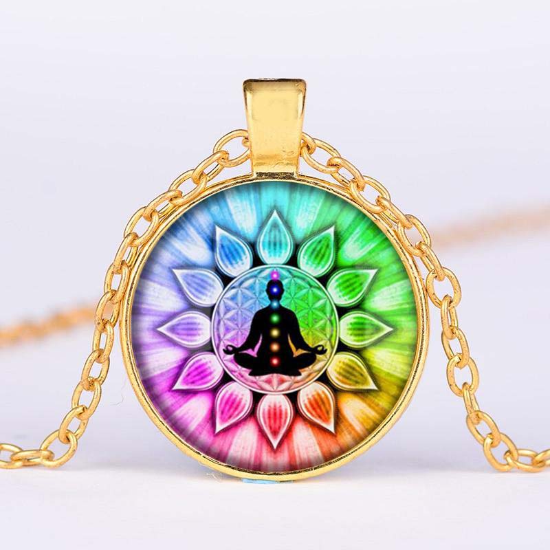 Round Buddha Chakra Pendant