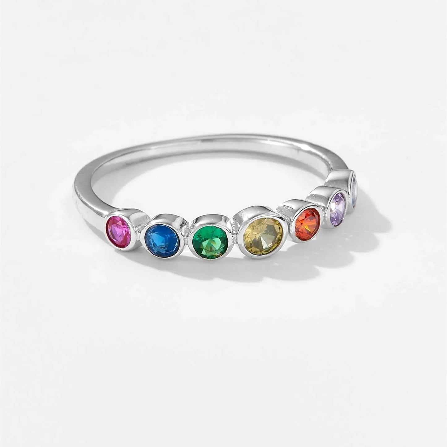 Seven Chakra Stone Ring