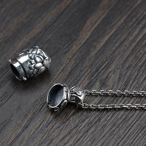 Silver Buddha Amulet Pendant