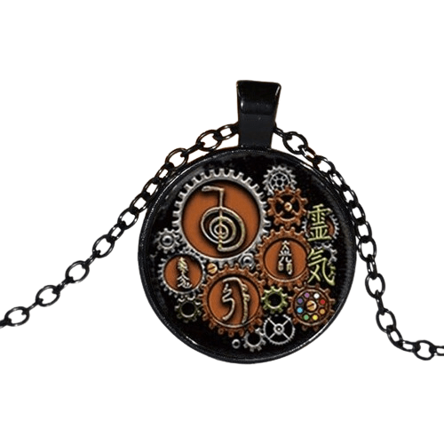 Vintage Black Gemstone Necklace