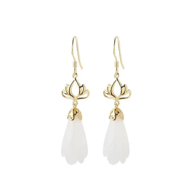White Lotus Earrings