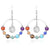 7 Chakra Hoop Earrings