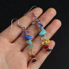 7 Chakra Natural Crystal Stone Earring