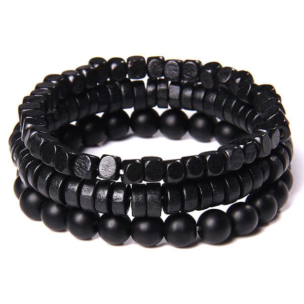 Black Buddha Beads Bracelet