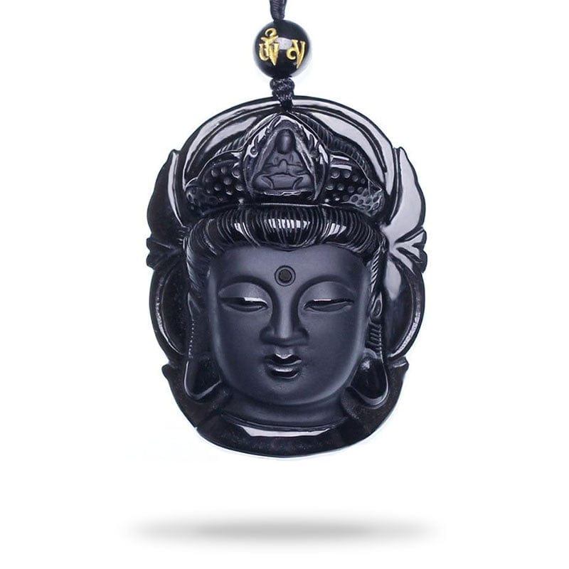 Black Jade Buddha Pendant