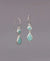 Blue Gemstone Drop Earrings