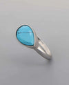 Blue Turquoise Gemstone Ring