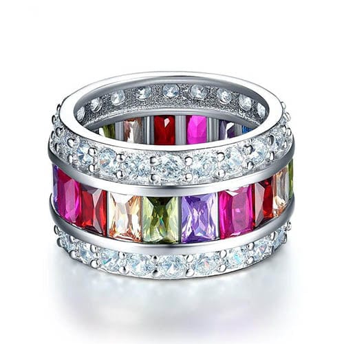 Buddha Gemstone and Diamond Rings