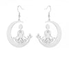 Buddha Meditation Moon Earrings