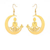 Buddha Meditation Moon Earrings