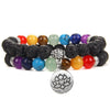 Chakra Lava Bracelet