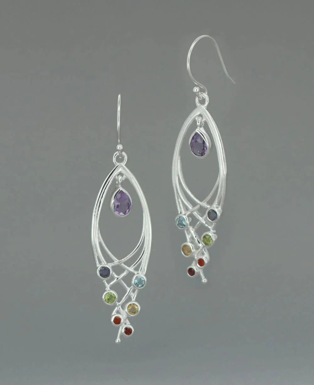 Chakra Stone Earrings