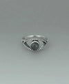 Evil Eye Sterling Silver Ring