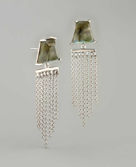Gemstone Dangling Earrings