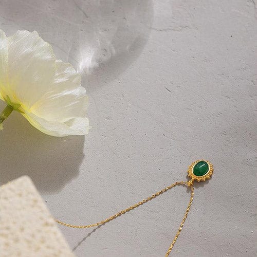 Jade Buddha Pendant Gold