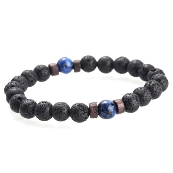 Lava Stone Buddha Bracelet