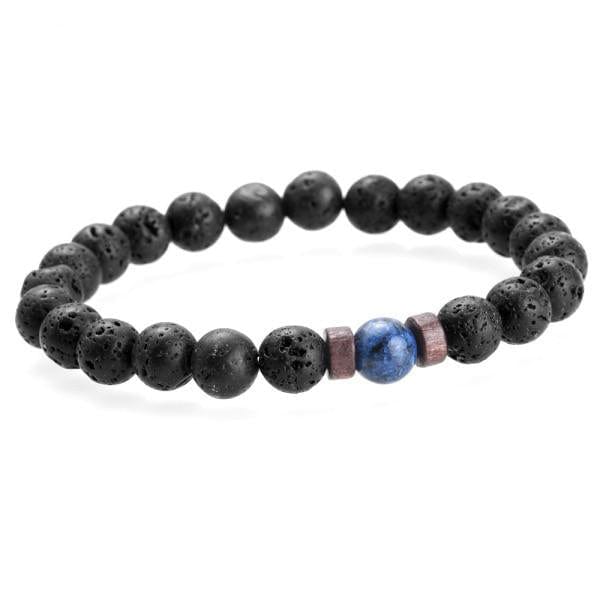 Lava Stone Buddha Bracelet
