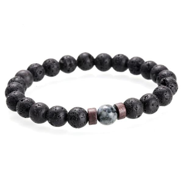 Lava Stone Buddha Bracelet