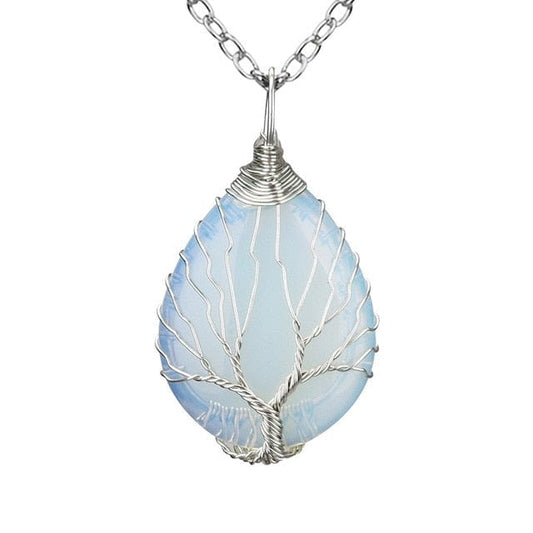Light Blue Gemstone Necklace