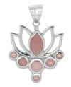 Lotus Gemstone Pendant