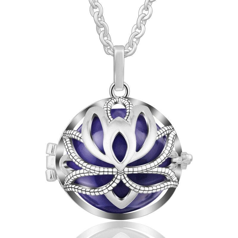 Lotus Silver Pendant Necklace