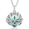 Lotus Silver Pendant Necklace