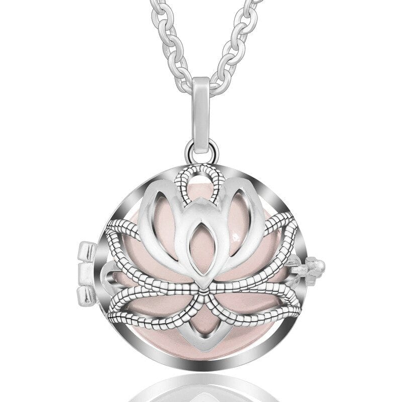Lotus Silver Pendant Necklace