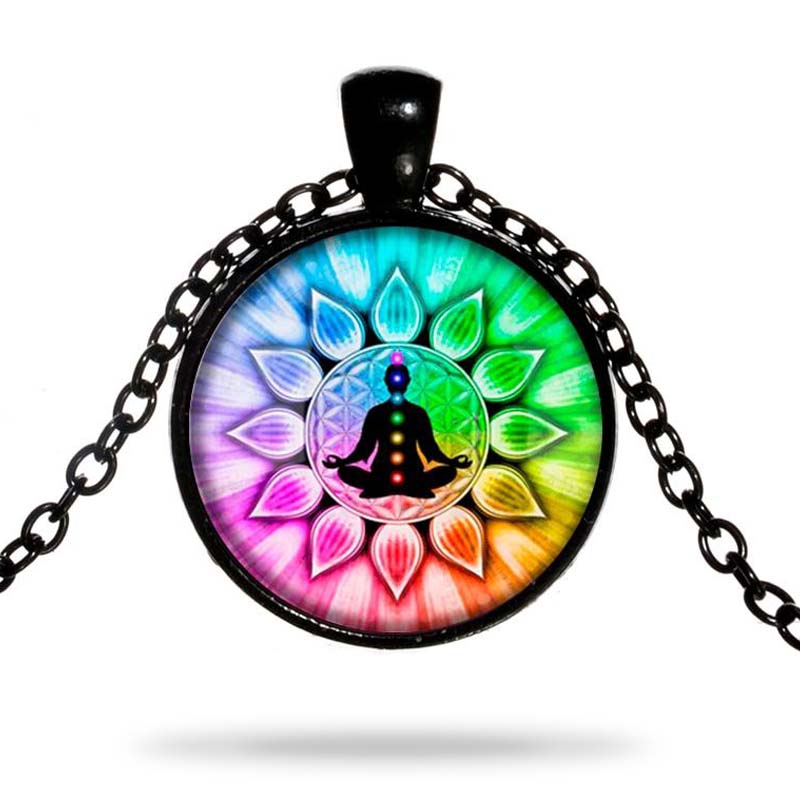 Round Buddha Chakra Pendant