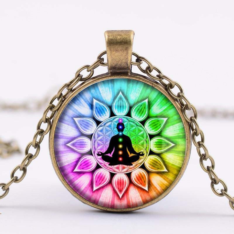 Round Buddha Chakra Pendant
