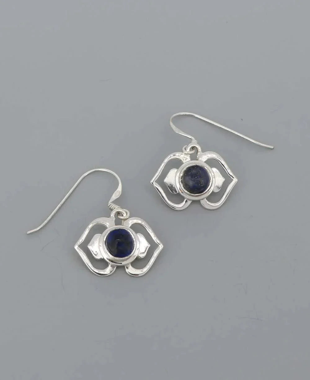 Silver and Gemstone Earrings