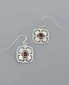 Silver and Gemstone Earrings