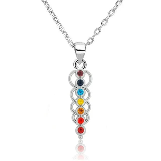 Silver Chakra Necklace