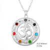 Silver Chakra Pendant Necklace