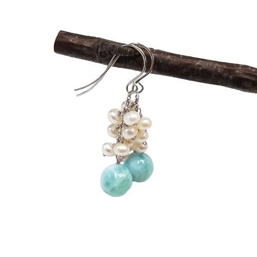 Silver Gemstone Earrings