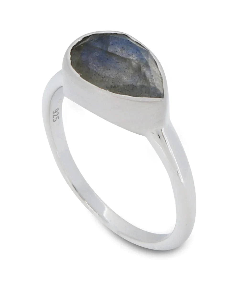 Teardrop Gemstone Ring