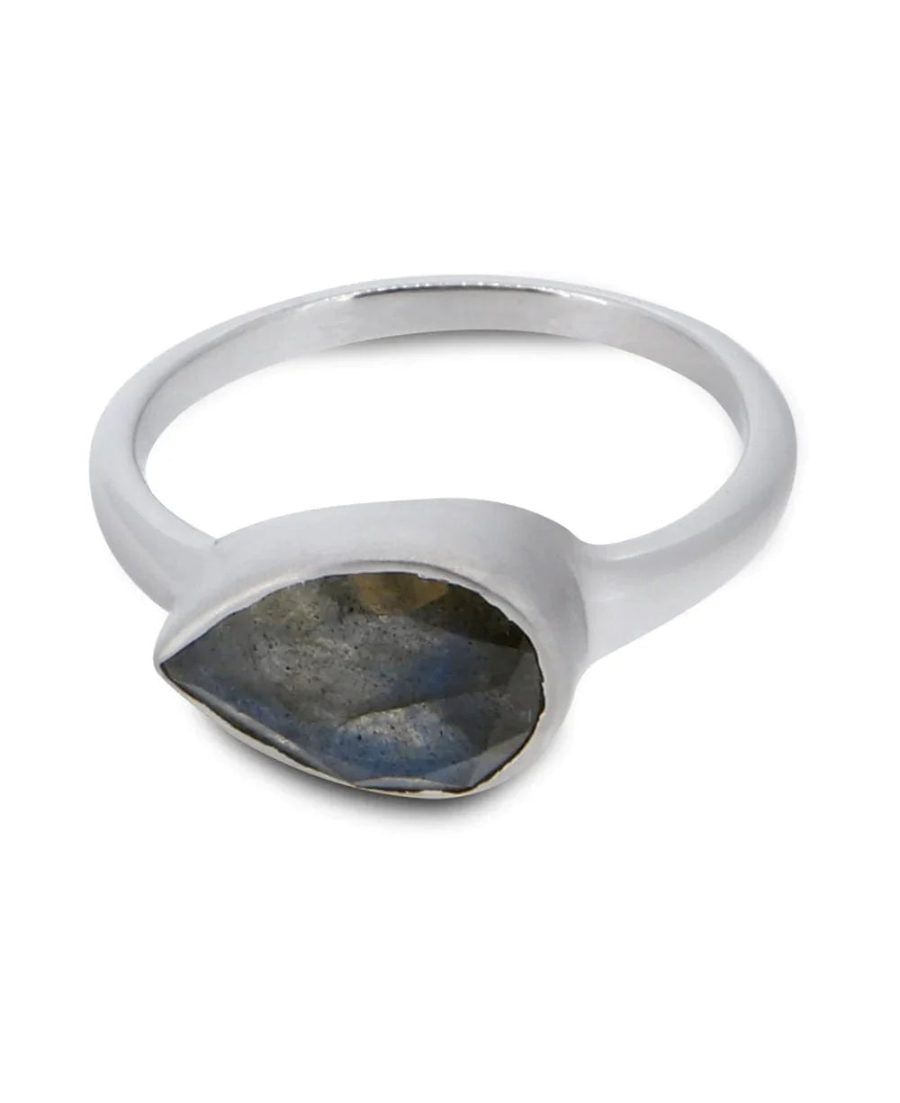 Teardrop Gemstone Ring