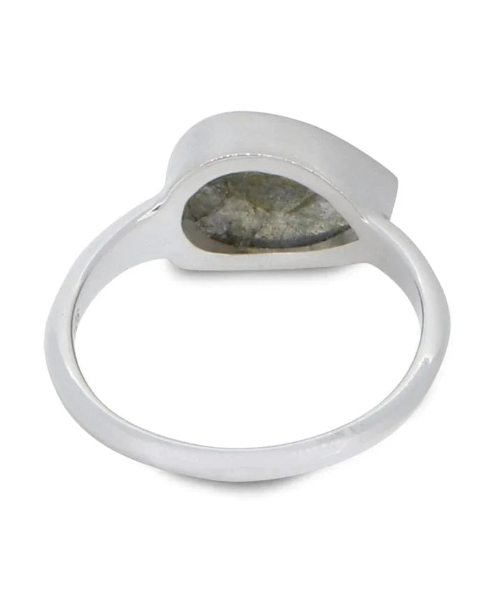 Teardrop Gemstone Ring